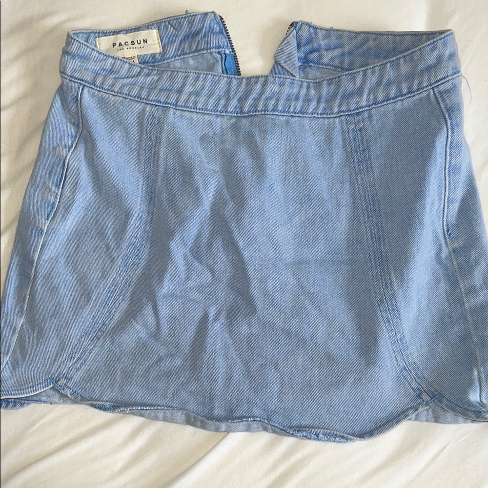 PacSun Light Blue Denim Skirt